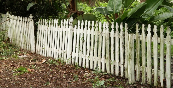 image of old fence